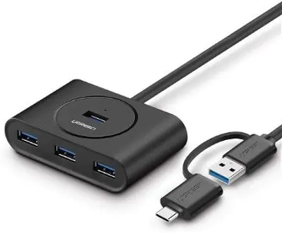 Ugreen USB 3.0 A  USB-C adapterrel 4 Portos HUB