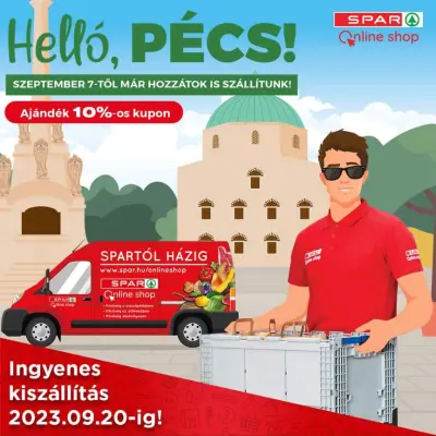 SPAR Online shop - 20 ezer Ft felett 10% kedvezmény