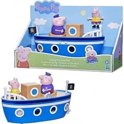 Peppa Malac Nagypapa gőzhajója figura