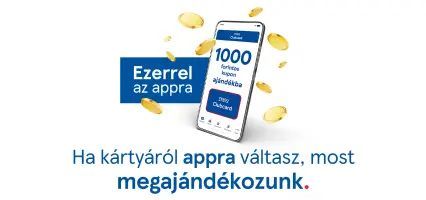 1000 Ft kupon meglévő CC kártya tulajoknak, akik még nem regisztráltak az appban