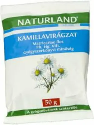 Naturland kamillavirágzat tea, tasakos, 50g