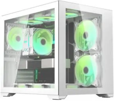 DARKFLASH Számítógépház C305 ATX (Fehér) white)