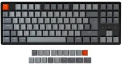 Keychron K8 Gateron RGB Backlight Aluminum Red Switch-ISO version billentyűzet (K8-C1-UK)