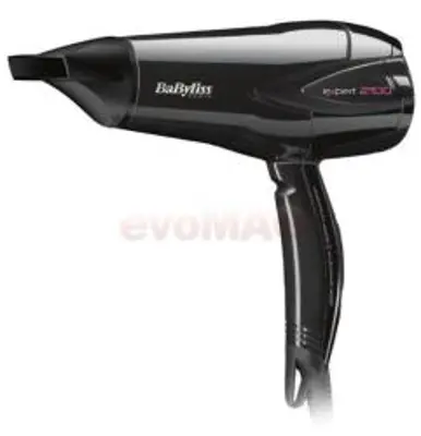 BaByliss D322E Expert hajszárító, 3 hőmérséklet fokozat, 2100W, Fekete