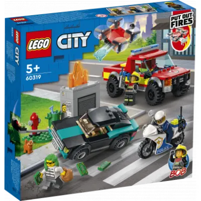 LEGO City Tűzoltás és rendőrségi hajsza (60319)