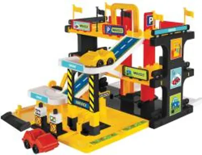 Wader Három emeletes szervizgarázs kisautókkal (50460)