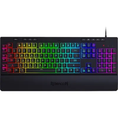 Redragon Shiva gaming billentyűzet, RGB világítás, Fekete