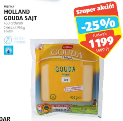 Milfina Holland Gouda sajt, 450 g