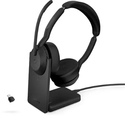 Jabra Evolve2 55 LINK380C MS Stereo STAND - Vezeték nélküli fül /fejhallgató