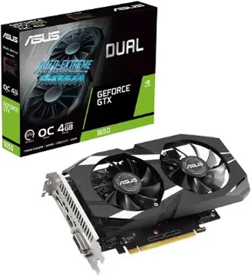 ASUS DUAL GeForce GTX 1650 O4GD6 P V2 videókártya