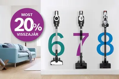 20% visszajár a Bosch Unlimited porszívók árából