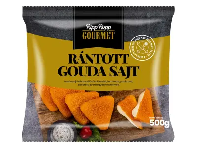 Ripp-ropp Rántott gouda sajt, 500 g