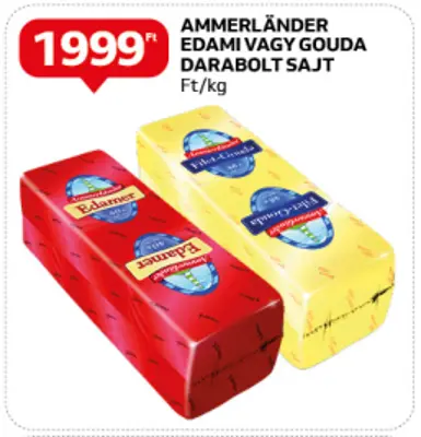 Ammerlander Edami vagy Gouda sajt, /kg