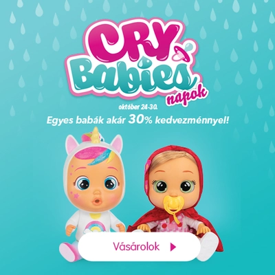 Cry Babies napok (30% kedvezmény)