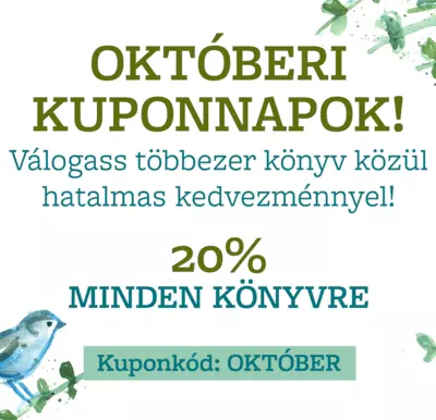 Októberi Kuponnapok (20% kedvezmény)