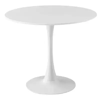 Kring Swan Kerek asztal, MDF/Fém, 80x73 cm, Fehér