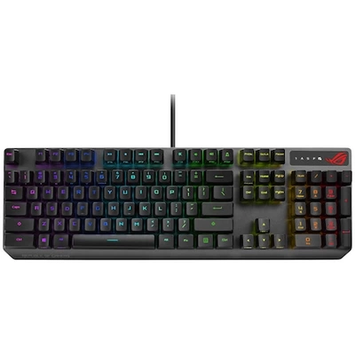 Asus ROG STRIX SCOPE Mechanikus Gaming billentyűzet, RX PBT kapcsolók, Aura Sync RGB világítás, USB 2.0