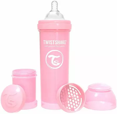 Twistshake Cumisüveg Anti-Colic 330ml, Pasztell Rózsaszín (K78261)