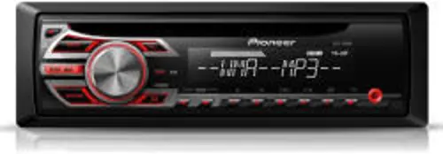 PIONEER DEH-150MP autóhifi fejegység CD/AUX, piros