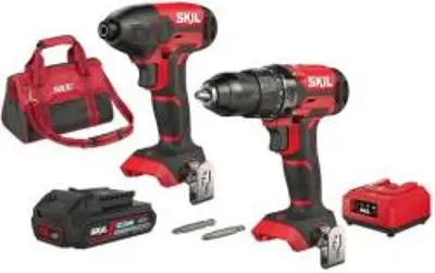 SKIL Red CK1E3300DA akkus ütvecsavarozó és ütvefúró akkuval , töltővel + táska