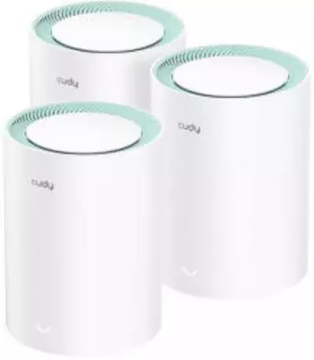 Cudy M1300 kétsávos AC1200 Wi-Fi MESH Router, 3 db-os csomag, fehér, 216285 3-Pack)