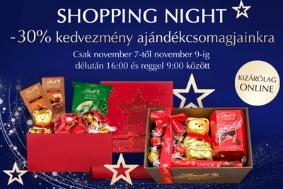 Lindt Shopping Night (30% kedvezmény ajándékcsomagokra)