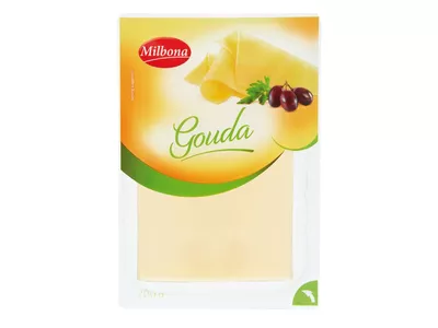 Milbona Szeletelt gouda sajt, 200 g