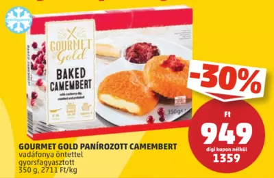 Gourmet Gold Rántott Camembert, 350 g