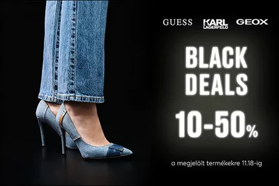 Black Deals - 10-50% kedvezmény a megjelölt termékekre