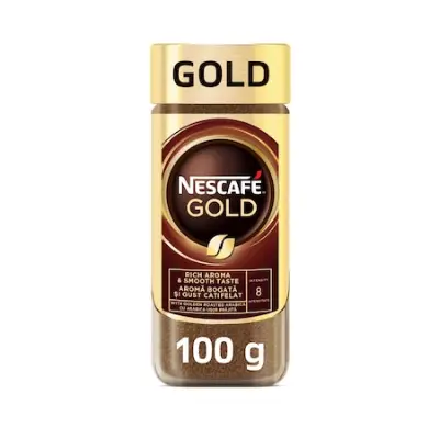 Nescafé Gold azonnal oldódó kávé, 100g