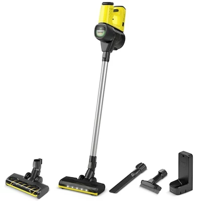 Karcher VC 6 Cordless our Family Limited Edition Függőleges porszívó, 800 ml, HEPA szűrő, 2 teljesítményszint, 25.4V, 78dB, Sárga/Fekete