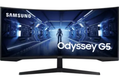 SAMSUNG Odyssey G5 C34G55TWWPXEN 34'' Ívelt WQHD 165 Hz 21:9 FreeSync VA LED Gamer Monitor