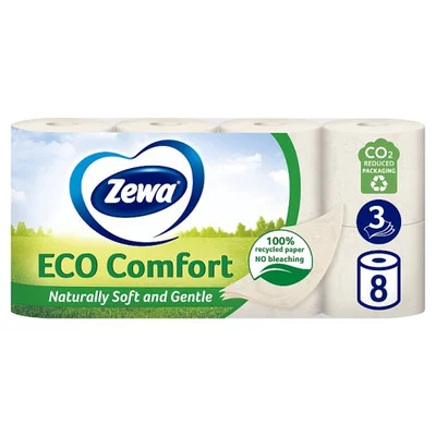 Zewa Eco Comfort 3 rétegű toalettpapír 8 tekercs