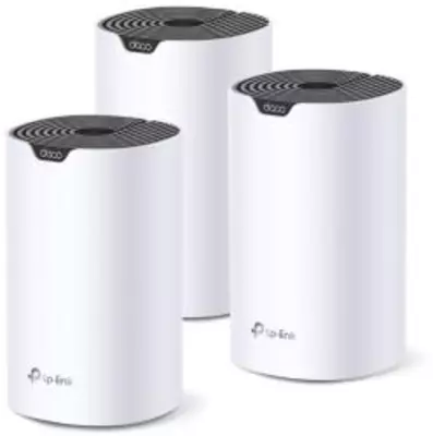 TP-LINK Deco S7 (3-pack) Wi-Fi Mesh rendszer, AC1300+AV600, Fehér S7(3-pack))