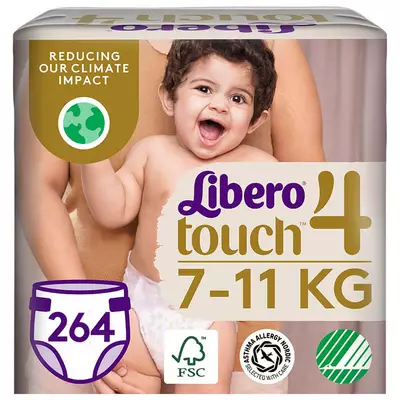 Libero Touch 4 Nadrágpelenka (7-11 kg) 6x 44 db (264)