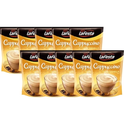 LaFesta Cappuccino utántöltő Vanilla, 10x100g