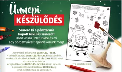 Ingyen pörgettyű (színezésért)