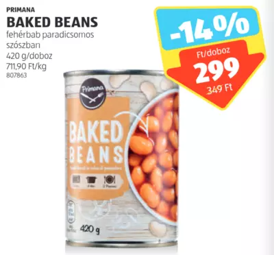 Primana Baked Beans, 420g