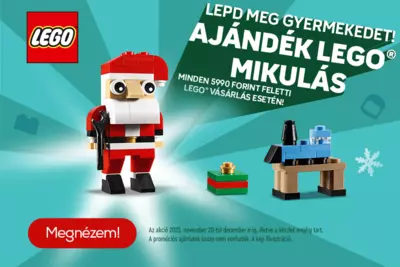 LEGO termékekhez ráadás Mikulás