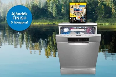 Ajándék Finish mosogatókapszula Bosch mosogatógépekhez