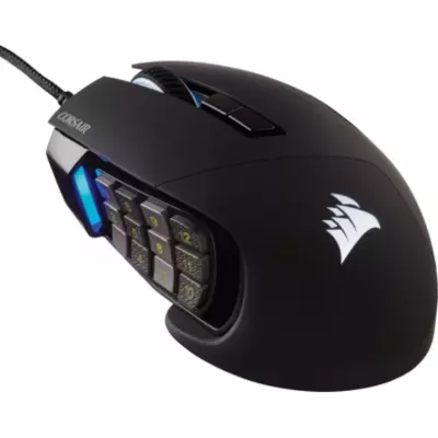 Corsair Scimitar elite rgb, fekete, 18000DPI gamer egér
