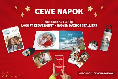 CEWE napok (1000 Ft kedvezmény + ingyen szállítás 5 ezer Ft felett)
