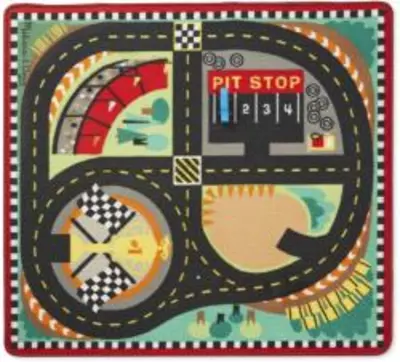 Melissa & Doug Játszószőnyeg 100x90 cm, versenypálya 9401