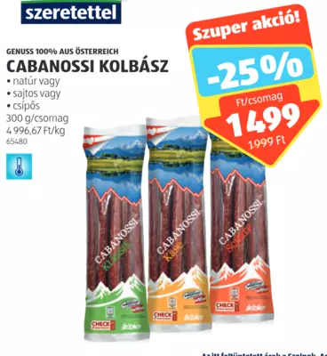 Cabanossi Kolbász, 300 g