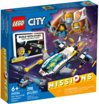 LEGO City Missions 60354 Marskutató űrjármű küldetés