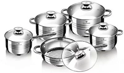 Blaumann Rozsdamentes acél edénykészlet 10 db Jumbo Gourmet Line BL-1637