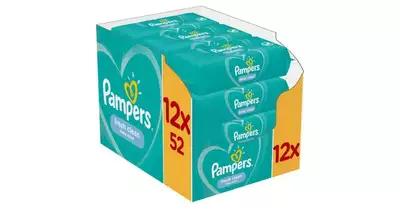 Nedves törlőkendő 12 x 52 lap/doboz Pampers Fresh Clean