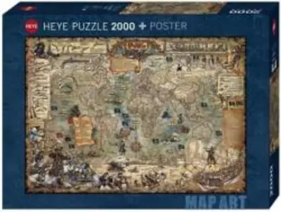 Heye Puzzle 2000 db - Pirate World (29847)