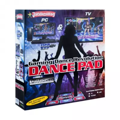 Dance Revolution TV-re és PC-re csatlakoztatható táncszőnyeg
