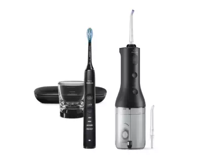 Philips HX3866/41 Sonicare DiamondClean 9000 szónikus elektromos fogkefe és fogköztisztító dupla csomag, fehér